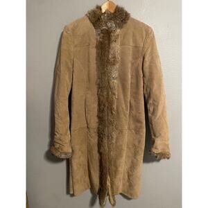 Vintage Wilsons Leather Pelle Studio Coat Womens Small Penny Lane 90s FLAW